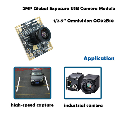 Σφαιρικό παραθυρόφυλλο ενότητας καμερών OG02B10 60FPS USB για τις βιομηχανικές εφαρμογές μηχανικής όρασης