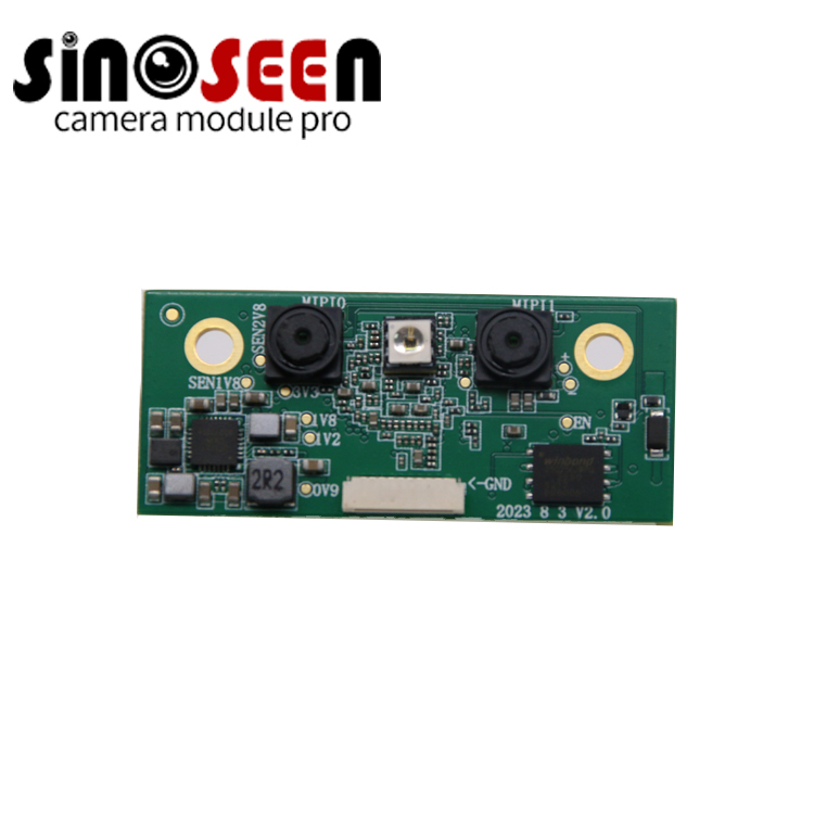 Μονάδα κάμερας αναγνώρισης προσώπου 3D με τεχνολογία AI με διπλούς αισθητήρες RGB IR, έξοδος UVC 720P και σχεδιασμός χαμηλής κατανάλωσης